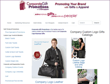 Tablet Screenshot of corporategiftpromotions.com